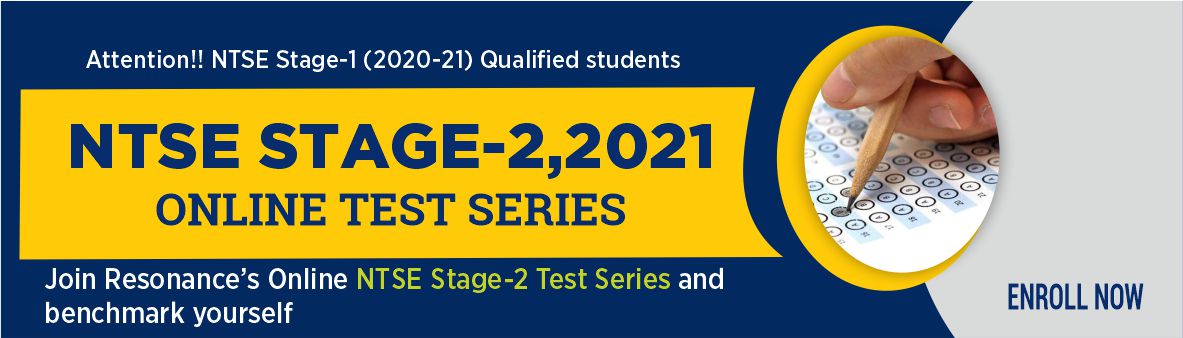 Online Test Series NTSE Stage 2 2021 By Resonance Kota PCCP NTSE