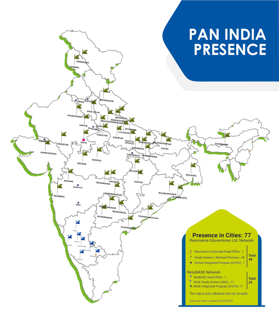 Resonance PAN India Network MAP